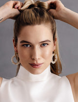 BRAUT OHRRINGE - CRISTAL CIRCLES-BRAUTLY