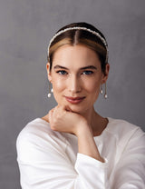 BRAUT OHRRINGE - PEARL BOW-BRAUTLY