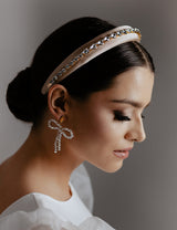 BRAUT OHRRINGE - CRISTAL BOW