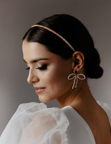 BRAUT OHRRINGE - PEARLS BOW