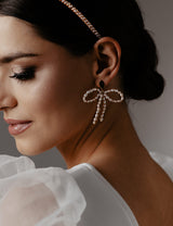BRAUT OHRRINGE - PEARLS BOW