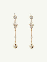 BRAUT OHRRINGE - BEZEL CLUSTER TIER