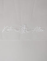 PERSONALISIERTER BRAUTSCHLEIER - NOVI MOTIV 4