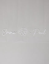 PERSONALISIERTER BRAUTSCHLEIER - NOVI MOTIV 3