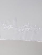 PERSONALISIERTER BRAUTSCHAL - PEPE MOTIV 2 organza