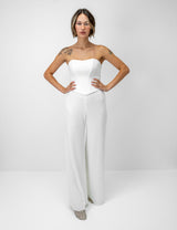 BRAUT TOP- CORSAGE SANDESAMT - LUNA satin
