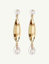 BRAUT OHRRINGE - SCULPTURAL PEARL STATEMENT