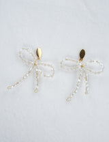 BRAUT OHRRINGE - CRISTAL BOW