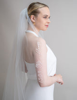 PERSONALISIERTER BRAUTSCHLEIER - NILA MOTIV 6