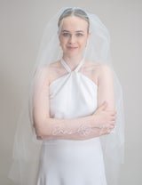 PERSONALISIERTER BRAUTSCHLEIER - NOVI MOTIV 3