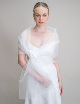 PERSONALISIERTER BRAUTSCHAL - PEPE MOTIV 1 organza