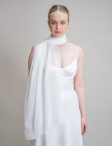 PERSONALISIERTER BRAUTSCHAL - POLLY MOTIV 2 chiffon