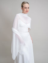 PERSONALISIERTER BRAUTSCHAL - POLLY MOTIV 2 chiffon