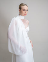 PERSONALISIERTER BRAUTSCHAL - POLLY MOTIV 1 chiffon