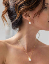 BRAUT OHRRINGE - VIOLET gold