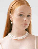 BRAUT OHRRINGE - EYRE MIT PERLE