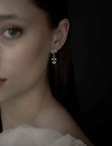 BRAUT OHRRINGE - FLORAL MICRO