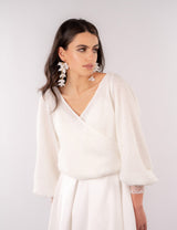 BRAUT SEIDENOHRRINGE - ASH-BRAUTLY