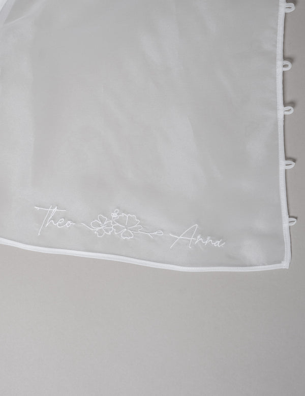 PERSONALISIERTE BRAUTBLUSE - AMARA 1 - organza