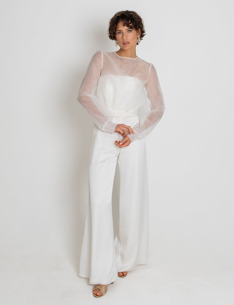 BRAUTHOSE - LIVIA- satin