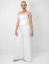 BRAUT TOP- CORSAGE  SANDESAMT - LUNA satin
