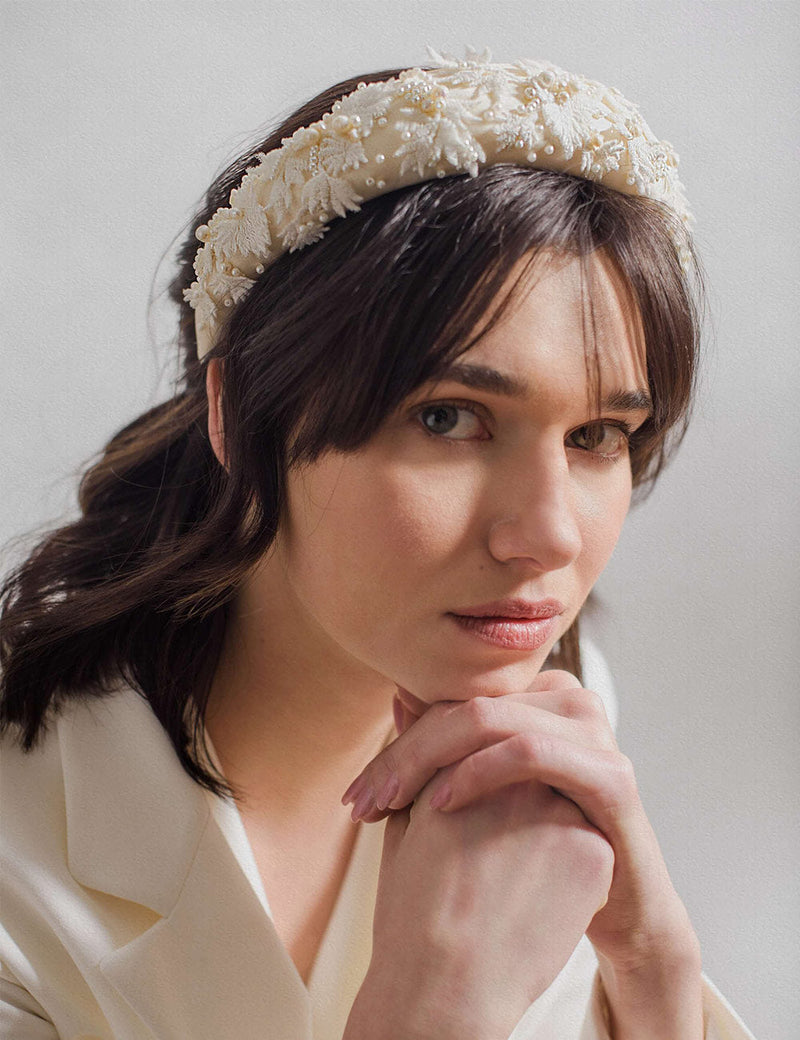 KOPFSCHMUCK - SPRINGSNOWFLAKE-BRAUTLY